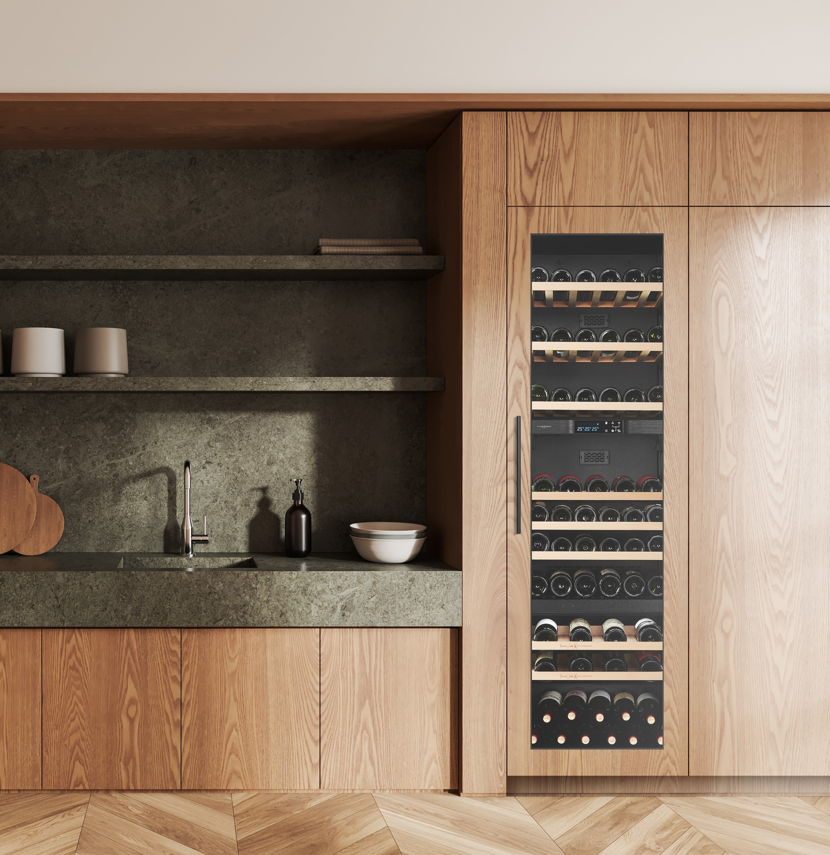 Integrera vinkylen med köket!