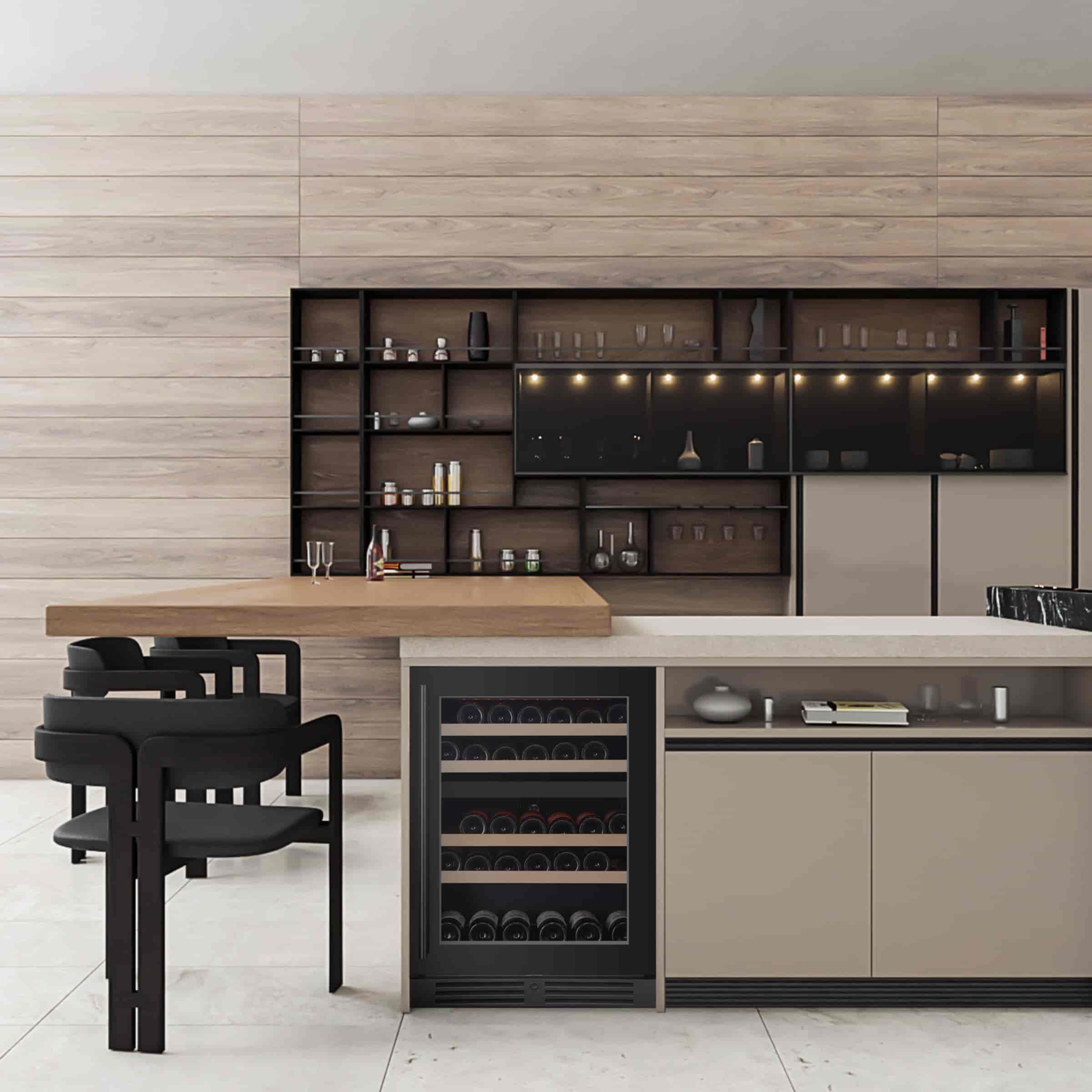 Kitchen Collection 60, Dubbelzon, Svart, 718
