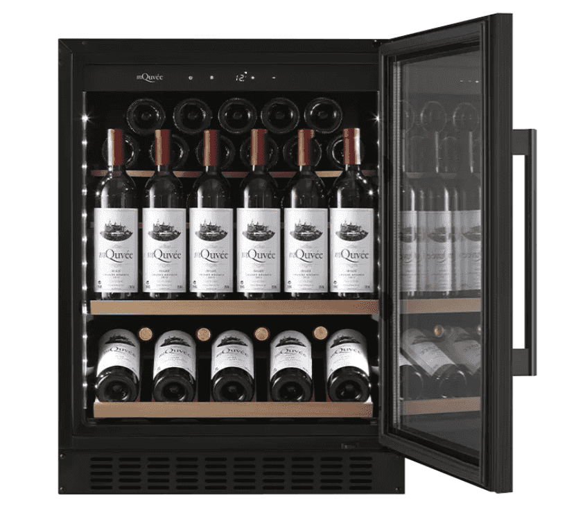 mQuvée, Inbyggbar vinkyl - WineCave 700 60S Anthracite Black
