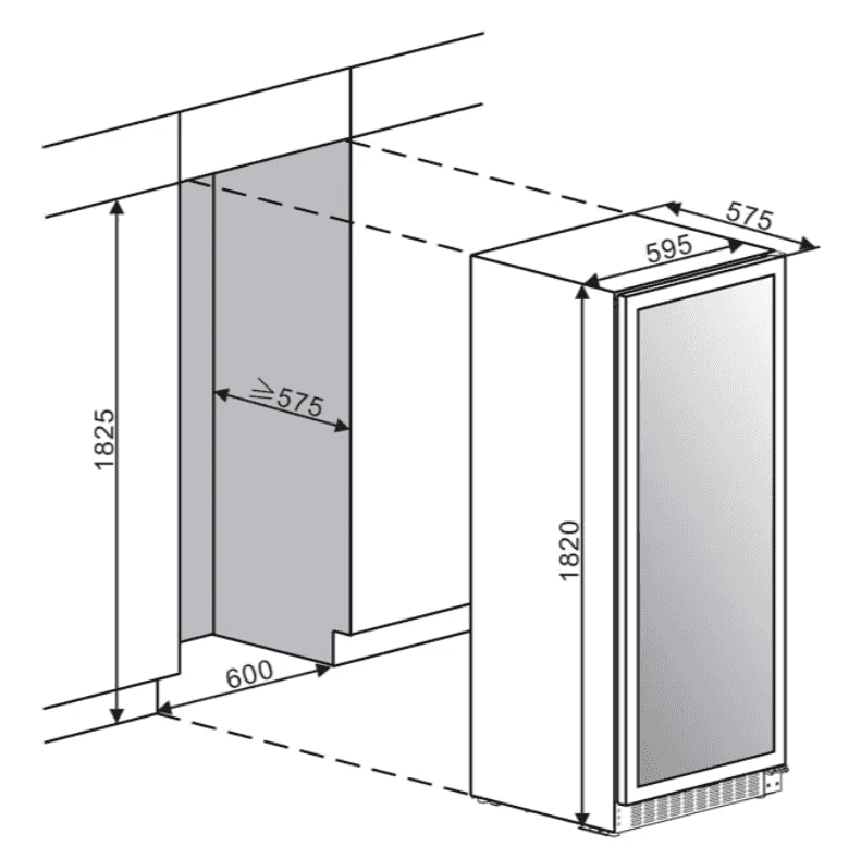 Mquvée, Vinlagringsskåp - Velvet 125 Glass Premium "Rail" Package Mquvée, Vinlagringsskåp - Velvet 125 Glass Premium "Rail" Package