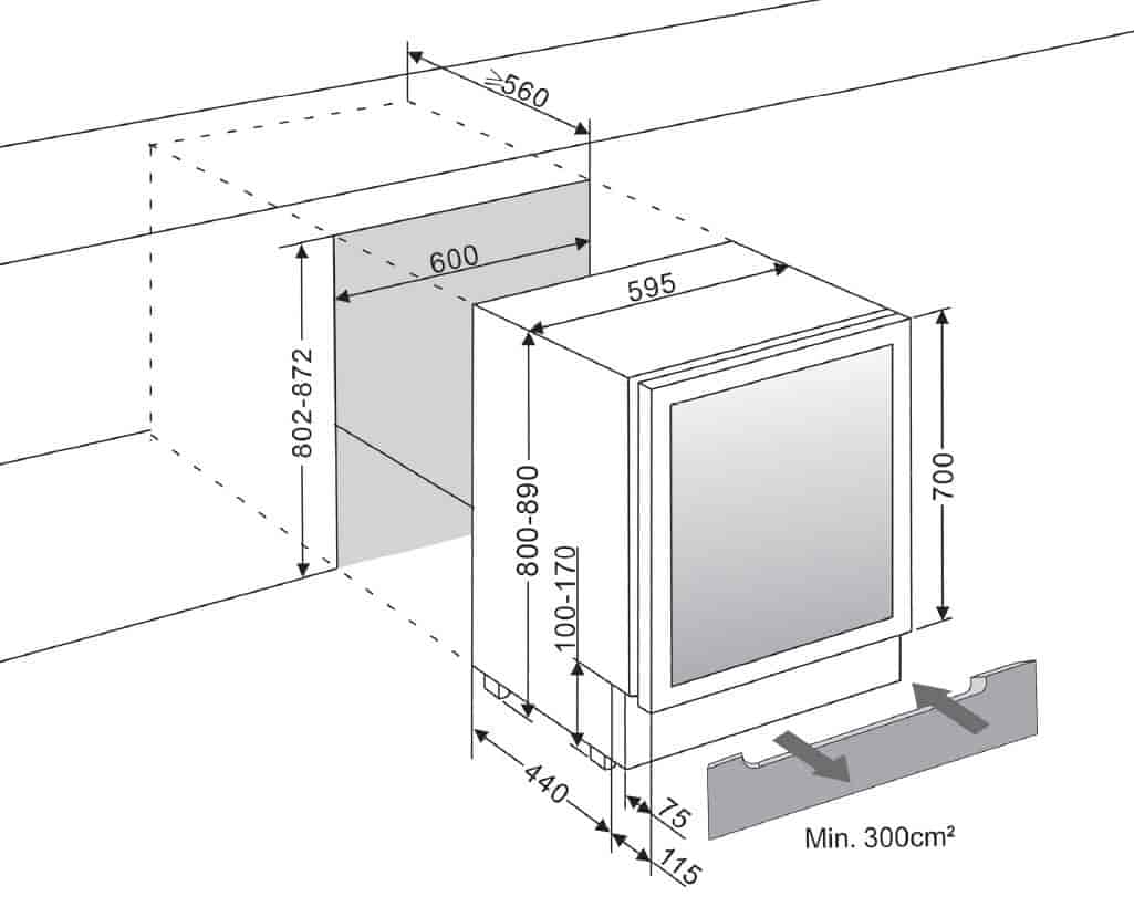 mQuvée vinkyl, WineCave 700 60D Rostfri mQuvée vinkyl, WineCave 700 60D Rostfri